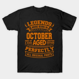 Legends Were Born in October T-Shirt